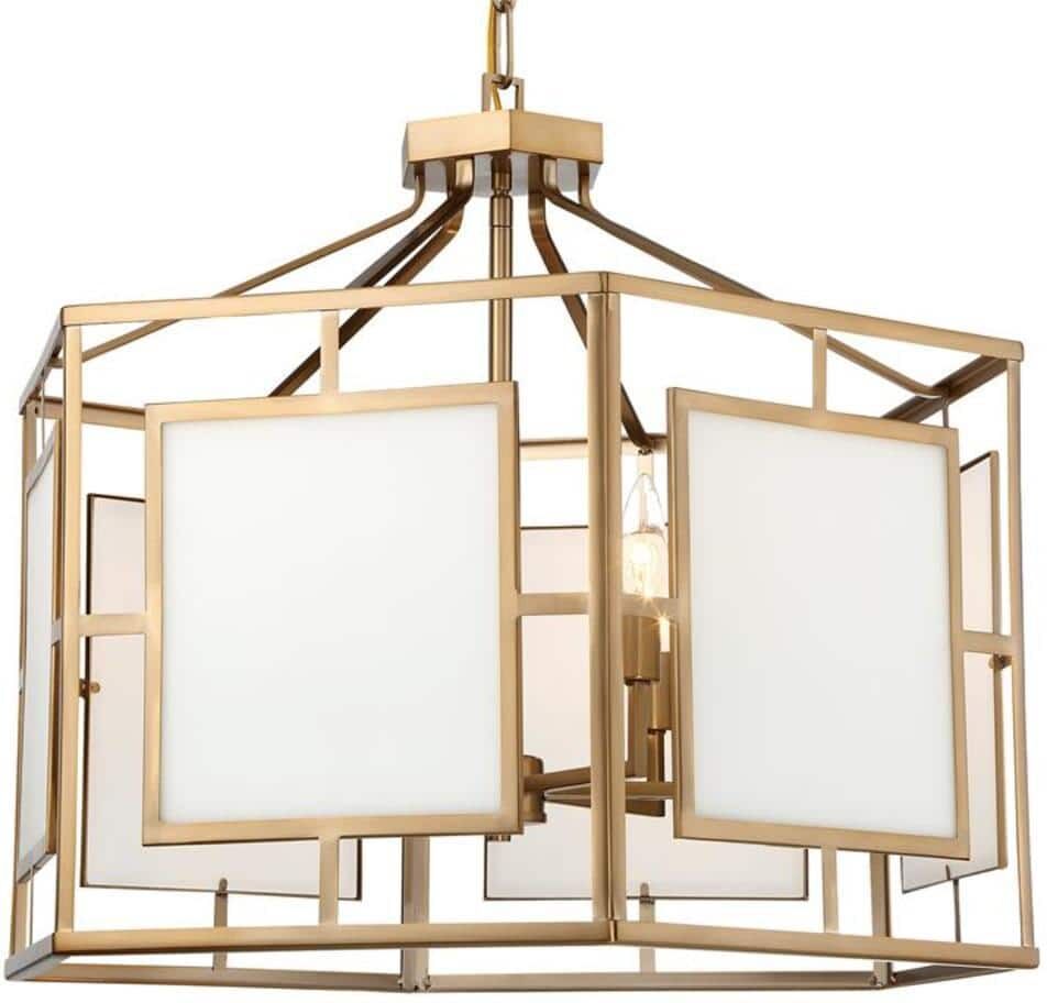 Crystorama Hillcrest 6-Light Vibrant Gold Standard Chandelier