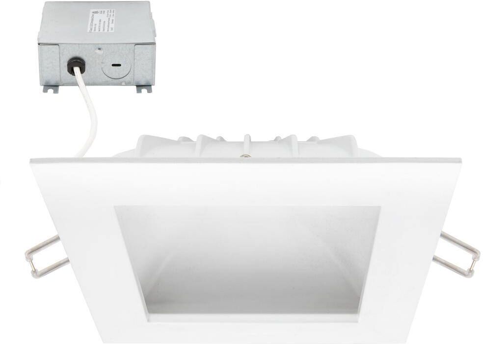 Maxxima Luvoni 6 in. Square Canless 2700K Warm White New Construction IC Rated Cove Integrated LED Recessed Light Kit