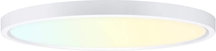 Sofiton 12 in. White New Ultra-Low Profile Integrated LED Flush Mount Ceiling Light 2700K-5000K 5CCT Selectable