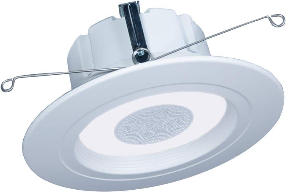 HALO 5/6 in. Smart Integrated LED Tunable White LED Retrofit Recessed Light Downlight w/ Bluetooth Speaker Title 24