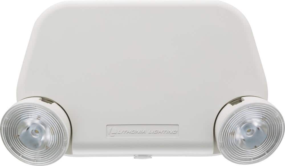 Lithonia Lighting Contractor Select EU2L 120/277-Volt White Integrated LED Emergency Light Fixture with 3.6-Volt Battery