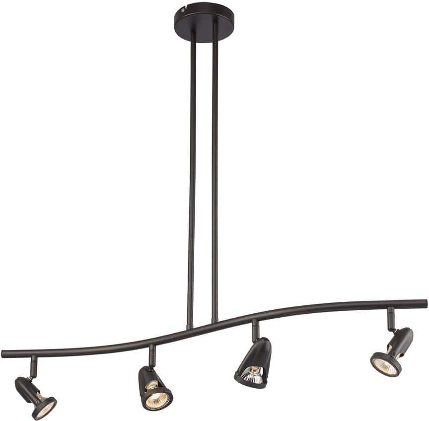 Bel Air Lighting Stingray 2.7 ft. 4-Light Oil Rubbed Bronze Track Light Fixture with Adjustable Heads