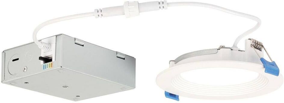 Westinghouse Slim 4 in. Selectable New Construction and Remodel Recessed Integrated LED Kit for Shallow Ceiling - IC Rated