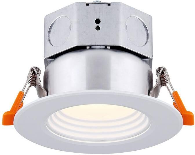 3 in. White New Construction IC Rated Recessed Integrated LED Kit