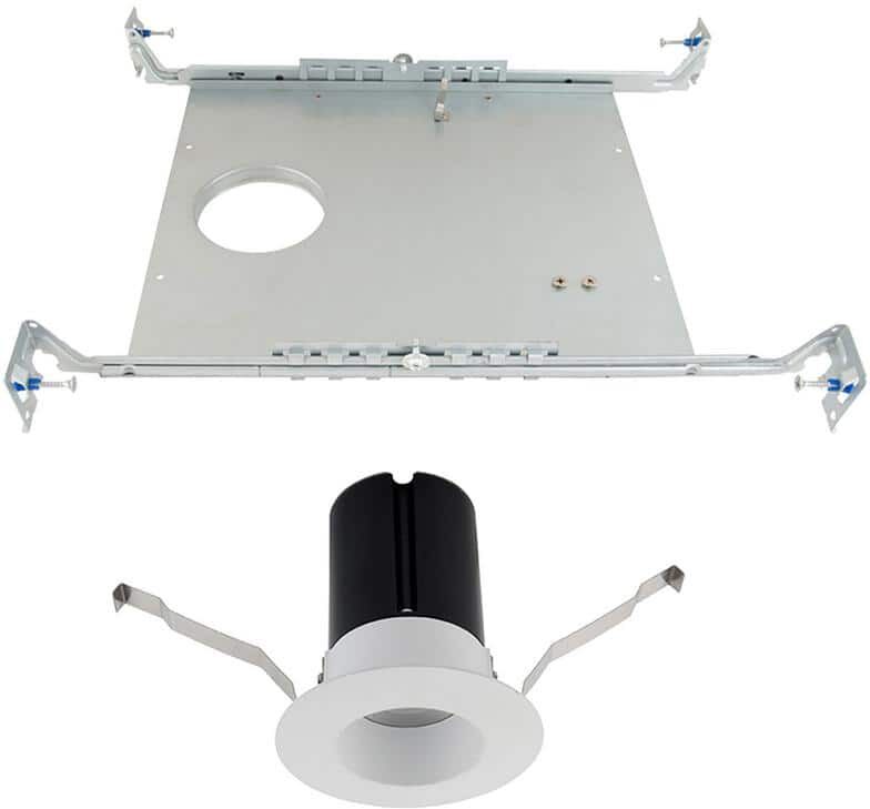 WAC Lighting Ion 2 in. 3000K Round New Construction Recessed Integrated LED Kit with Frame-In Bracket in White