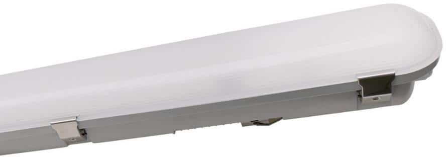 NICOR VT3(v2) 8 ft. 500-Watt Equivalent Integrated LED Light Grey Vaportite High Output Strip Light Fixture, 4000K