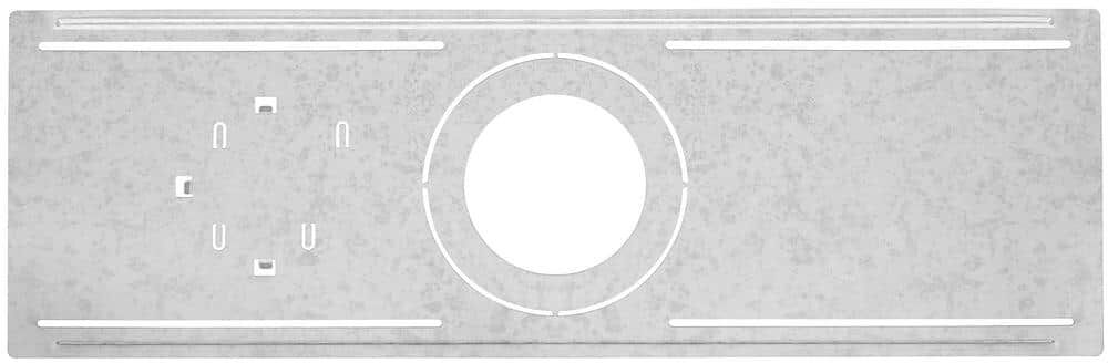 Maxxima Rough-In Plate 4" & 6" Slim Downlight, New Construction Light Mounting Galvanized Steel Metal Plate w/ Notches (10-Pack)