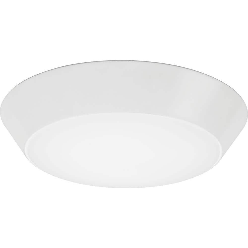 Lithonia Lighting Versi Lite 28-Watt Textured White Integrated LED Flush Mount