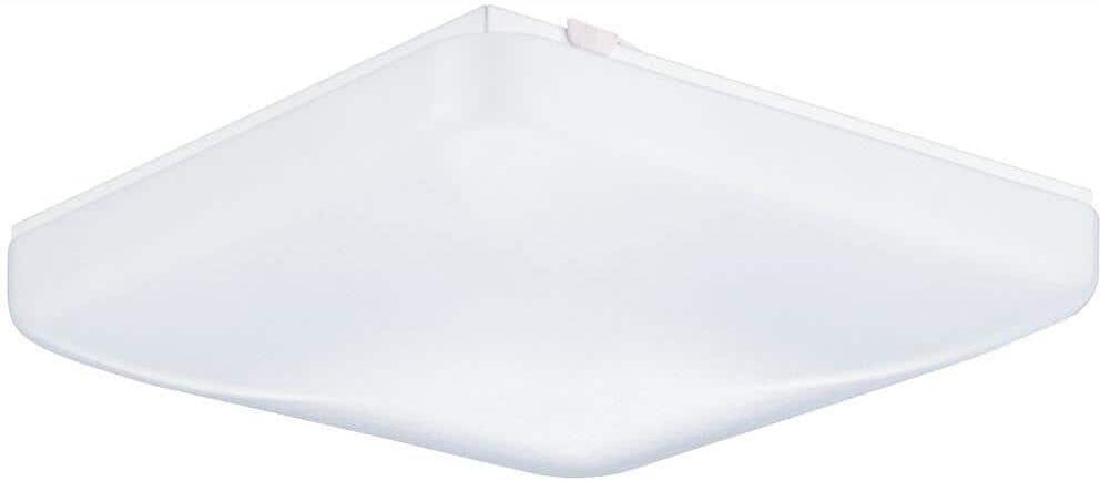 Lithonia Lighting 15 in. White LED Low-Profile Residential Square Flush Mount