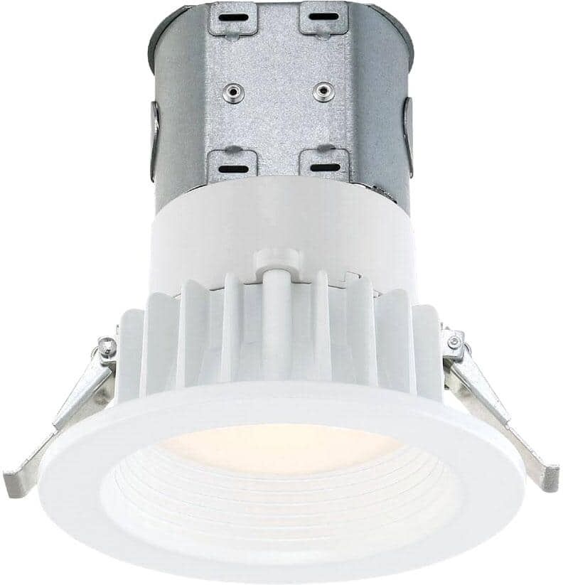 EnviroLite Easy Up 4 in. White Integrated LED Recessed Kit