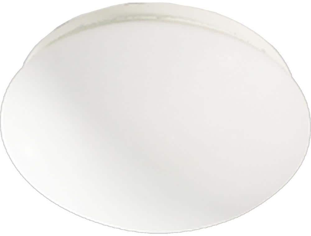 Volume Lighting 3.5 in. 1-Light Indoor/Outdoor White Bath/Vanity Mini Ceiling Semi-Flush Mount/Wall Sconce with Oval Half Sphere Shade