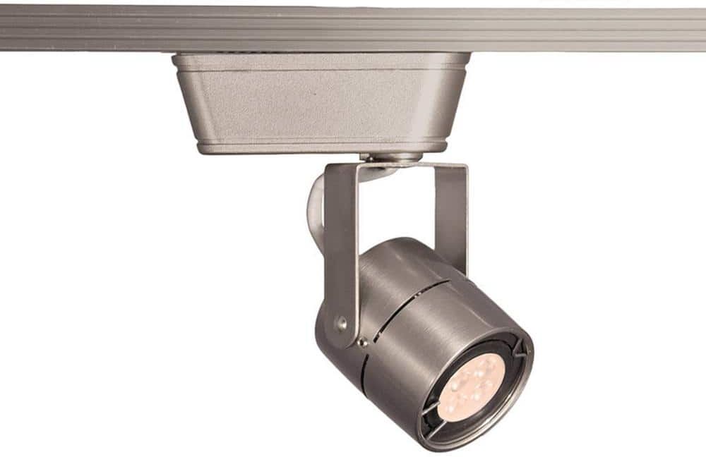 WAC Lighting HT-809 1-Light Brushed Nickel Low Voltage Track Head with 8-Watt LED Bulb 50-Watt Max for H Track