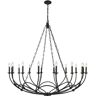 Arabella 16-Light Matte Black Chandelier