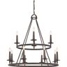 Quoizel Voyager 12-Light Malaga Candle-Style Chandelier