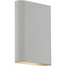 Access Lighting Lux Transitional 2-Light Satin, Frosted Dimmable Wall Sconce