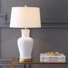 JONATHAN Y Julian 29 in. White/Gold Ceramic Table Lamp