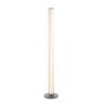 HomeRoots 49 in. White 1 Light 1-Way (On/Off) Column Floor Lamp for Bedroom with Acrylic Cylin.der Shade