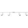 Globe Electric Tribeca 4.67 ft. 4-Light Matte White Linear Track Lighting Kit