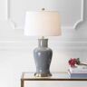 JONATHAN Y Julian 29 in. Gray Ceramic Table Lamp