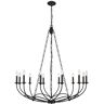 Arabella 12-Light Matte Black Chandelier