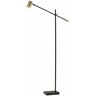 HomeRoots 63 in. Black 1 Light 1-Way (On/Off) Standard Floor Lamp for Liviing Room with Metal Cylin.der Shade