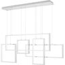 Quoizel Canvas Integrated LED Brushed Aluminum Chandelier Island Light