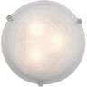 Access Lighting Mona 16 in. 2-Light Brushed Steel Flush Mount