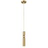 Peter 50-Watt Integrated LED Brass Shaded Pendant