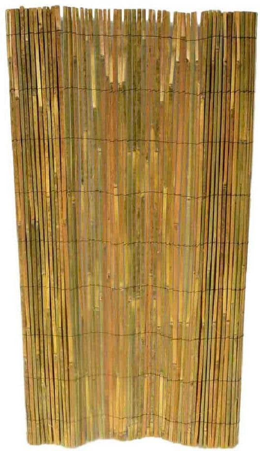 MGP 71.5 in. H x 168 in. W x 1/2 in. D Bamboo Slat Garden Fence