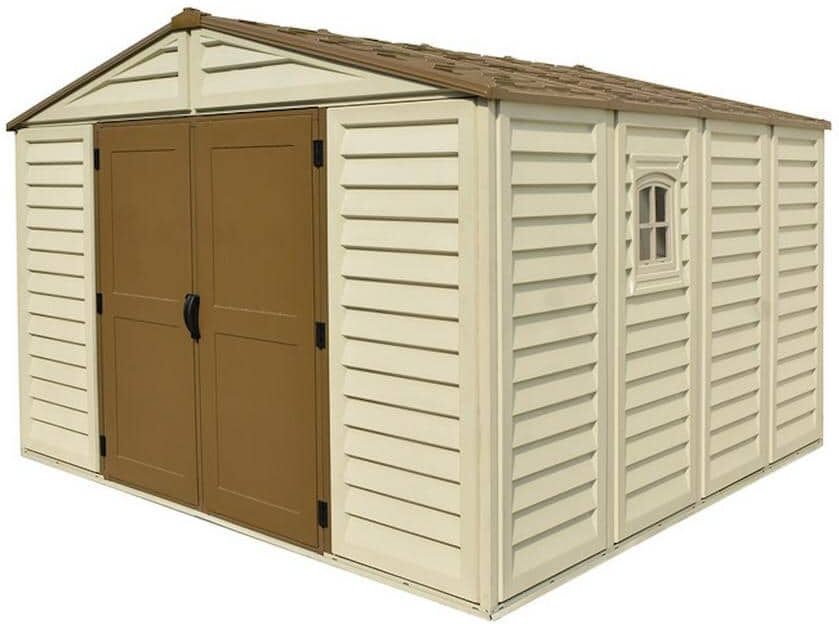 Duramax Building Products WoodBridge Plus 10.5 ft. x 10.5 ft. Vinyl Storage Shed