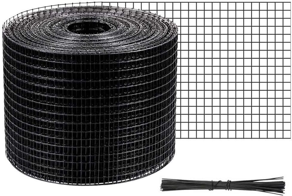 VEVOR Solar Panel Bird Wire 8 in. x 98 ft. Solar Panel Critter Guard Removable Garden Fence Guard Wire Roll Kit with Zip Ties