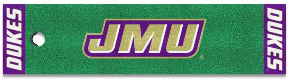 FANMATS 1.5 ft. x 6 ft. James Madison University Dukes Putting Green Mat