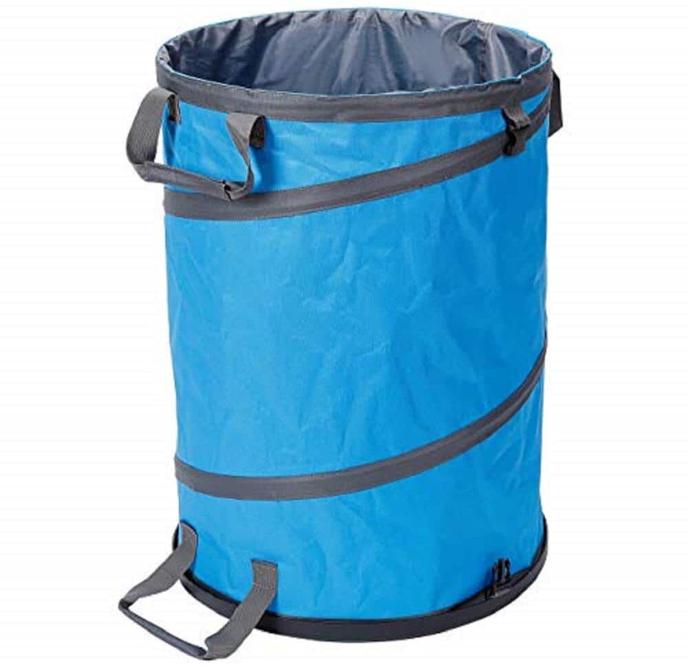 BirdRock Home 30 Gal. Blue Collapsible Lawn and Leaf Camping Waste Bag