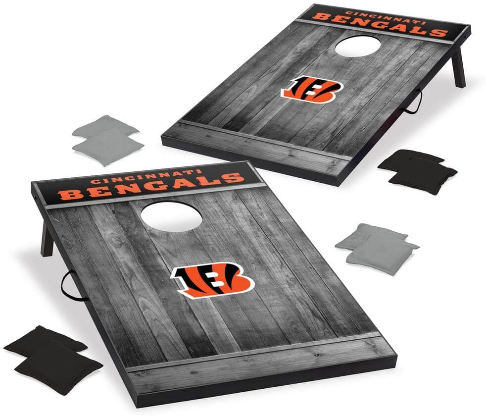 Wild Sports Cincinnati Bengals 24 in. W x 36 in. L Cornhole Bag Toss