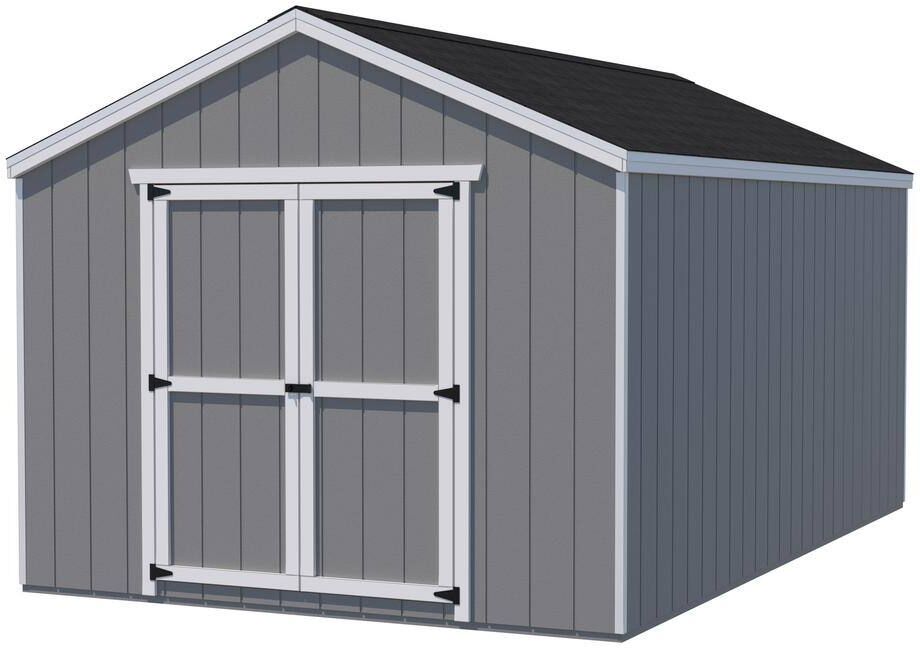 Little Cottage Co. Value Gable 8 ft. x 8 ft. Outdoor Wood Storage Shed Precut Kit (64 sq. ft.)