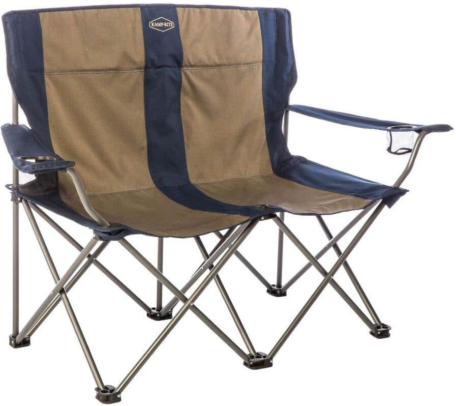 Kamp-Rite Outdoor Tailgating Camping Double Folding Lawn Chair (2-Person)