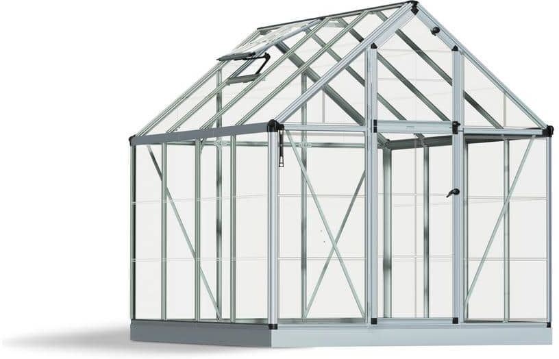 CANOPIA by PALRAM Snap and Grow 6 ft. x 8 ft. Silver/Clear DIY Greenhouse Kit