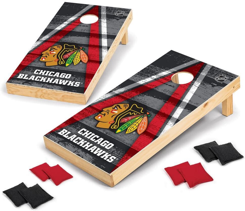 Wild Sports Chicago Blackhawks 24 in. W x 48 in. L Cornhole Bag Toss