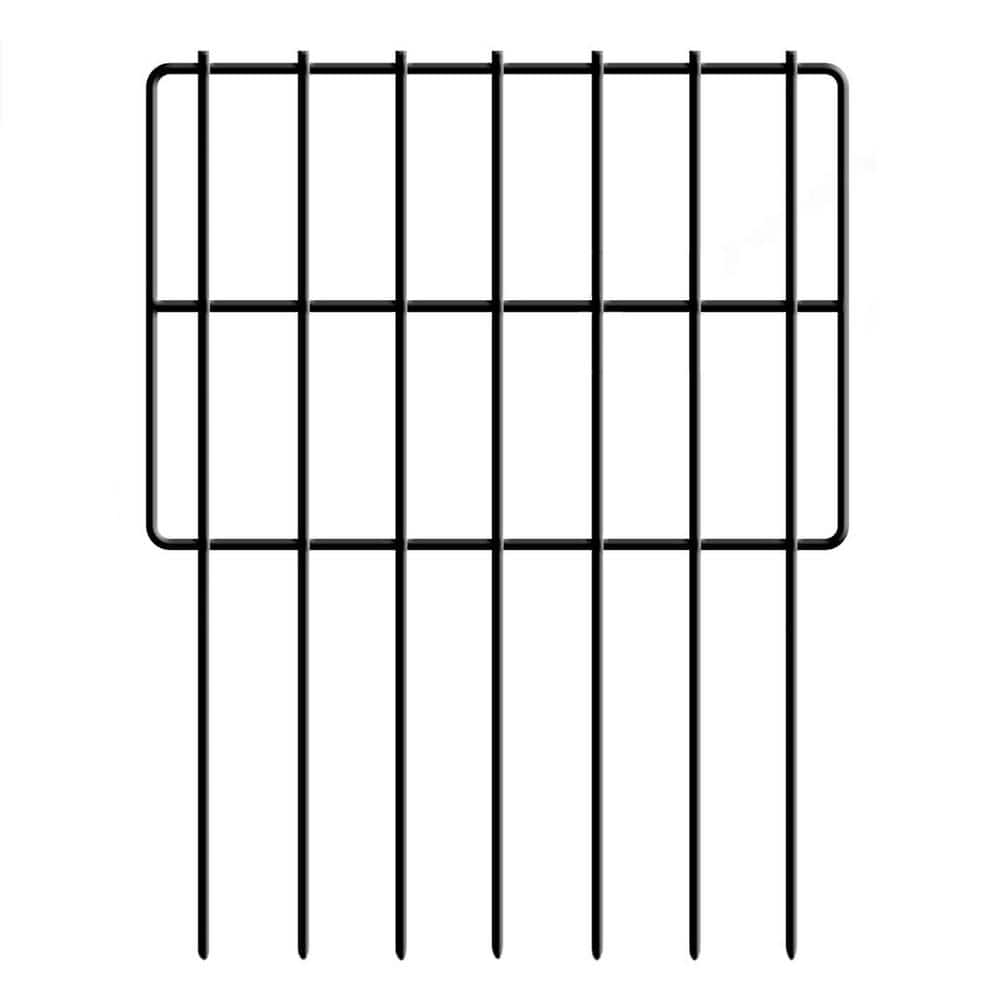 17 in. Metal Garden Fence (10-Pack)