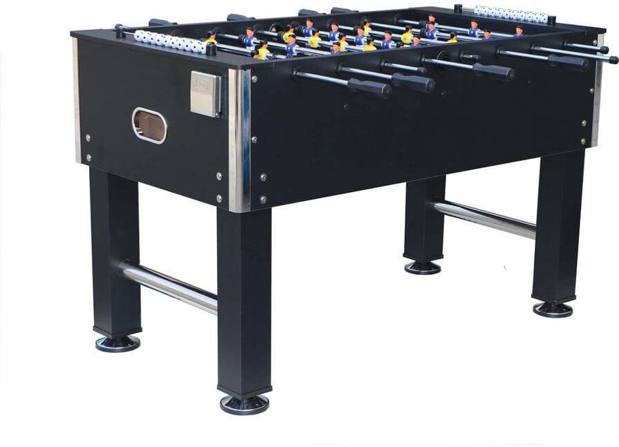 Zeus & Ruta 54.5 in. soccer table, foosball table, game table, table soccer, table football, Children's game table in Black