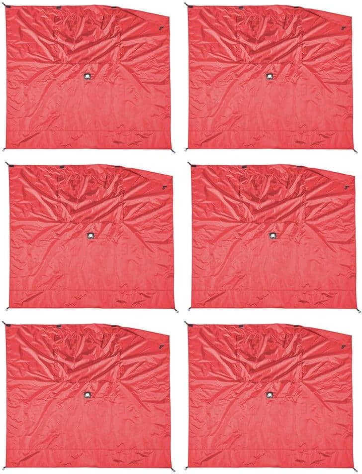 Clam Quick-Set Screen Hub Red Fabric Wind and Sun Panels, Accessory Only (6-Pack)