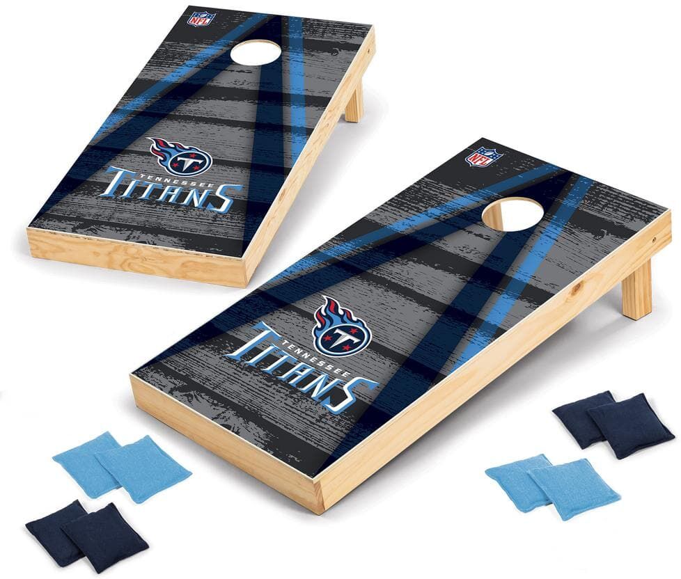 Wild Sports Tennessee Titans 24 in. W x 48 in. L Cornhole Bag Toss Set