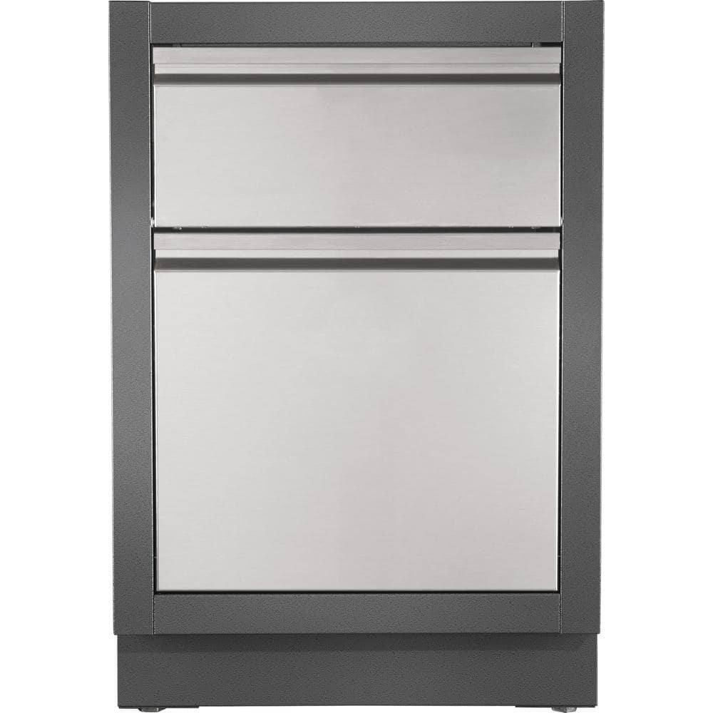NAPOLEON OASIS Waste Drawer Powder Coated Steel 24 in. x 24 in. x 35.5 in. Outdoor Kitchen Cabinet