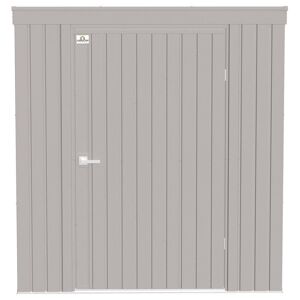 Arrow Elite 6 ft. W x 4 ft. D Cool Grey Metal Premium Vented Corrosion Resistant Steel Storage Shed 21 sq. ft., Gray