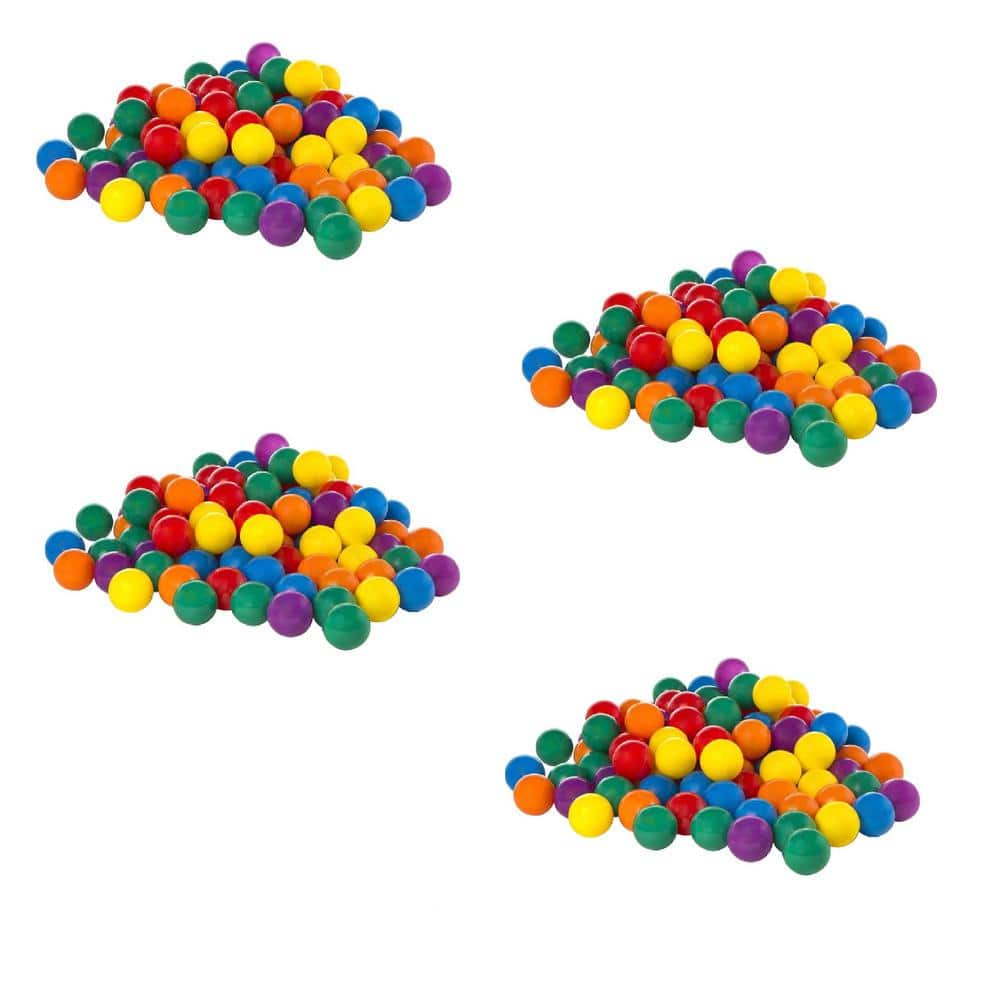 Intex 100-Pack Large Multi-Colored Plastic Fun Ballz for Ball Pits (4-Pack)