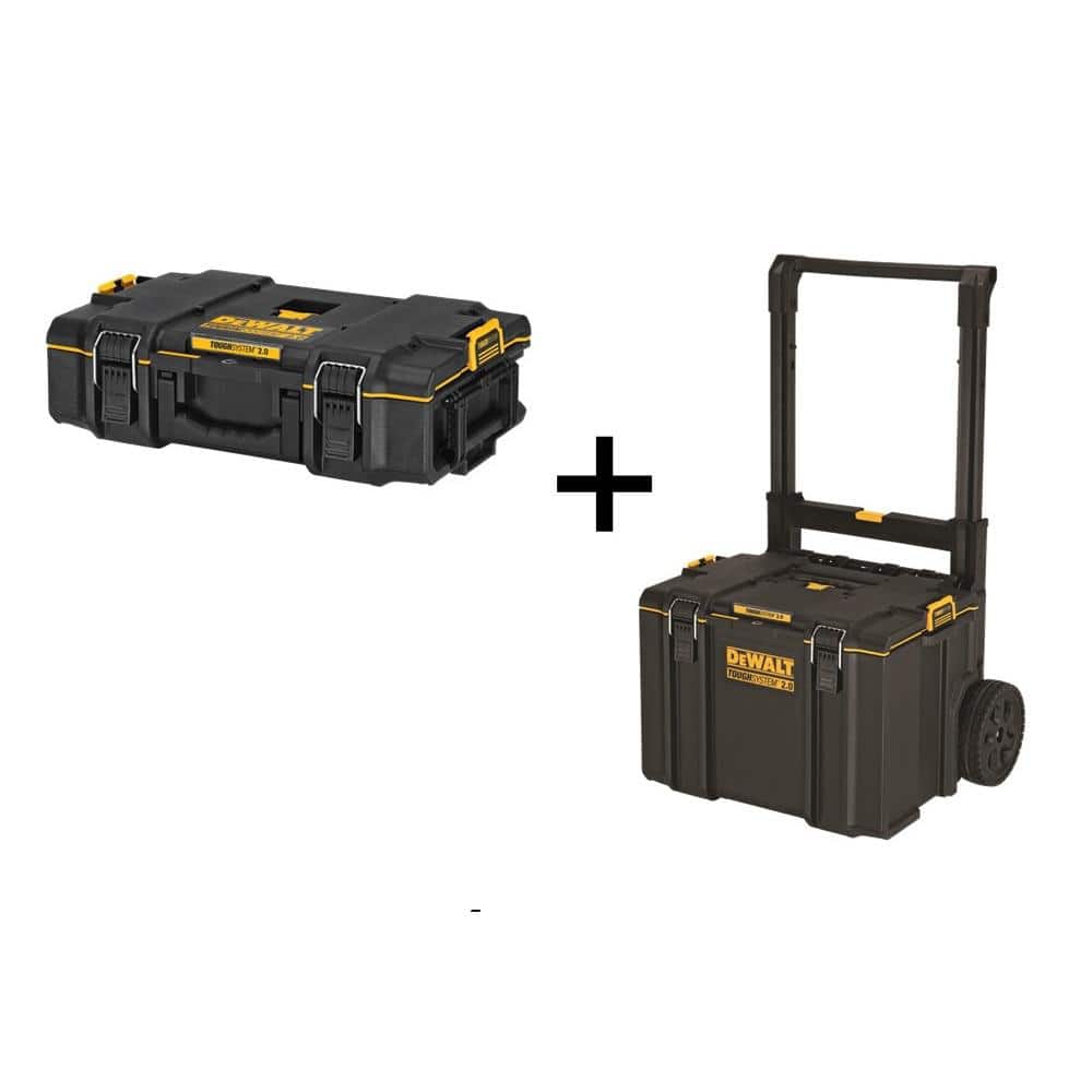 DeWalt TOUGHSYSTEM 2.0 22 in. Small Tool Box and TOUGHSYSTEM 2.0 24 in. Mobile Tool Box