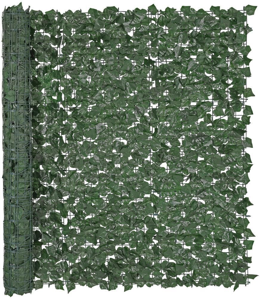 VEVOR Ivy Privacy Fence 59 in. x 98 in. Artificial Green Wall Screen Greenery Ivy Fence Faux Hedges Vine Leaf Decoration