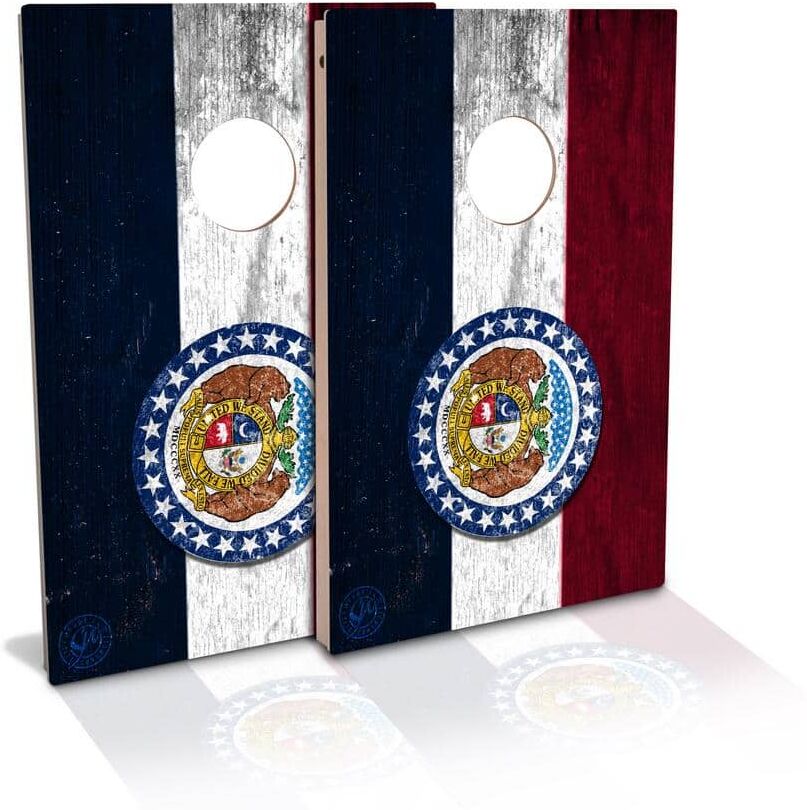 IPG Global Marketing Missouri State Flag Cornhole Board Set (Includes 8 Bags)