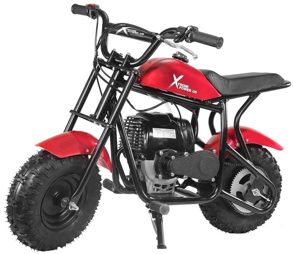 XtremepowerUS Pro-Edition Red Mini Trail Dirt Bike 40cc 4-Stroke Kids Pit Off-Road Motorcycle Pocket Bike