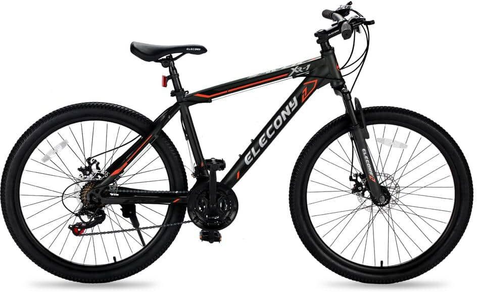 24 in. Aluminum Adult Mountain Bike with 21 Speed Orange